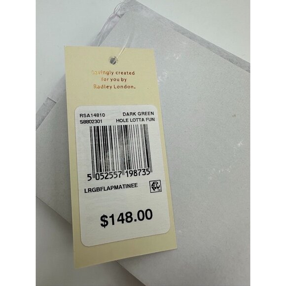 NWT Radley London HOLE LOTTA FUN Large Flap Wallet Dark GREEN Penguins MSRP 148 - Picture 3 of 16